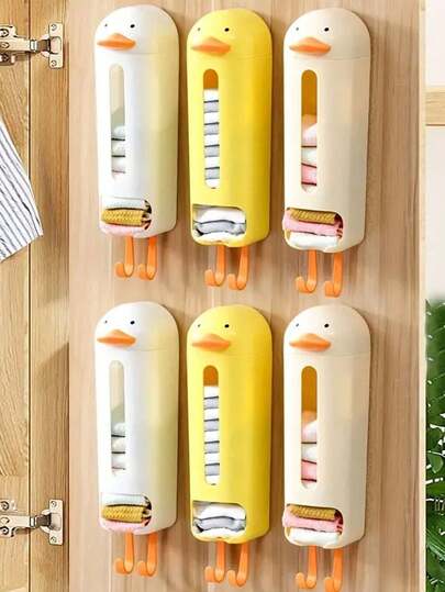 1pc Wall-Mounted Lingerie Storage Box, Hanging Wardrobe Organizer Bag For Socks And Intimate Apparel