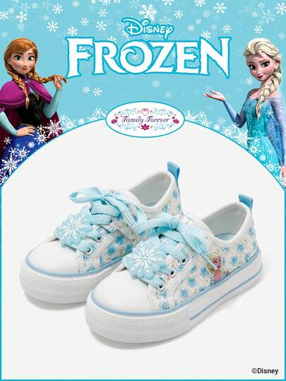 Disney 一双迪士尼冰雪奇缘授权合作款儿童运动鞋，包含艾莎公主、安娜公主和阿伦黛尔公主款运动鞋，适合日常、假日运动和户外穿着。鞋底舒适、防滑、耐用且透气。