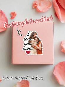 6/12/24pc Custom Face Mom Stickers, Personalized Photo Stickers, Personalized Mother'S Day Gift, First Mothers Day Gift, Photo Gift For Mom, Mothers Day Sticker - Multicolor - View 5