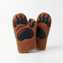 Cat Paw Heat Resistant Gloves, Thick Silicone High Temperature Insulation, Suitable For Kitchen Baking - Multicolor - View 7