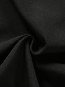 1件装男士直筒字母印花拉链口袋休闲运动裤，夏季 - 黑色 - 查看 10