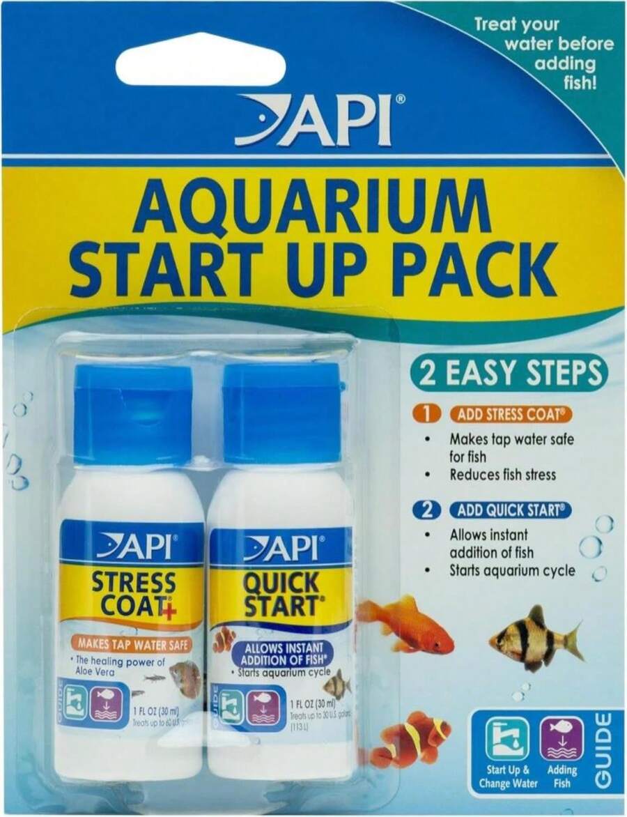 API AQUARIUM START UP PACK Water Conditioner 125-Ounce Bottle 2-Pack - 白色 - 查看 1