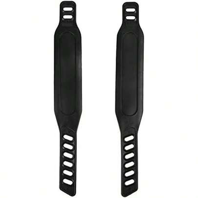 Exercise Bike Pedal Straps Universal Long Pedal Strap Widened Straps Adjustable Exercise Bike Rubber Straps For Stationary Bikes Fits Most Bike Pedals (Long)
