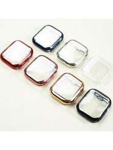 Case For Apple Watch New SE 3 (2025) / Series 6 / Series 5 / Series SE/Series 4 Screen Protector, Overall Protective Soft Watch Case TPU HD Ultra-Thin Cover, 2 Transparent Cases S 10 S1 S2 S3 Ultra 3 40mm 38mm 41mm 44mm 42mm 45mm 46mm 49mm - Multicolor - View 1