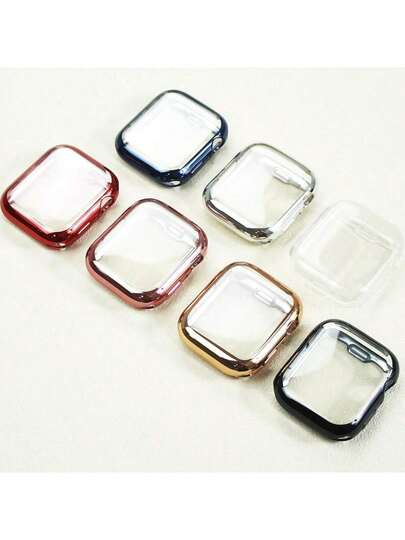 Case For Apple Watch New SE 3 (2025) / Series 6 / Series 5 / Series SE/Series 4 Screen Protector, Overall Protective Soft Watch Case TPU HD Ultra-Thin Cover, 2 Transparent Cases S 10 S1 S2 S3 Ultra 3 40mm 38mm 41mm 44mm 42mm 45mm 46mm 49mm