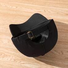 Be Kind Bear Face & Cute Bear Ears Baseball Cap - Adjustable Snapback Y2K Retro PVC Coated Sun Hat For Men & Women, Lightweight Unisex (Machine Washable) - Bear Design Outdoor Accessory For Parties, Picnics, Daily Use - Black - View 7