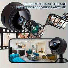 A9 WiFi Mini Camera Wireless Video Recorder, Home Security Camera, Smart Home Monitoring Camera For Pet, Indoor Surveillance Camera - Black - View 1