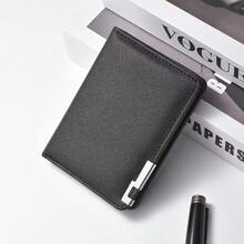 New Men's Short Wallet, High-Quality Multi-Card Slots Minimalist Convenient Bifold Card Holder - Multicolor - View 6