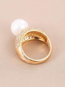 1枚镶嵌奢华水钻的时尚闪亮戒指，适合作为礼物、参加派对和日常佩戴。 - 戒指 - 查看 12