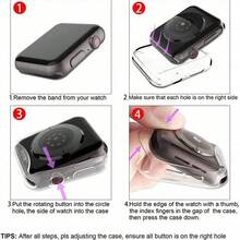 Case For Apple Watch New SE 3 (2025) / Series 6 / Series 5 / Series SE/Series 4 Screen Protector, Overall Protective Soft Watch Case TPU HD Ultra-Thin Cover, 2 Transparent Cases S 10 S1 S2 S3 Ultra 3 40mm 38mm 41mm 44mm 42mm 45mm 46mm 49mm - Multicolor - View 12
