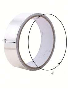 1 Roll 5M Waterproof Sealing Tape, Aluminum Foil Adhesive Tape, Suitable For Sink, Countertop, Toilet, Bathroom, Kitchen. Super Sticky Waterproof Tape - Can Be Used Indoors And Outdoors, No Residue. Aluminum Foil Tape, Sealing Strip, Self-Adhesive, Heavy Duty Waterproof Tape, Adhesive - Super Sticky, Reusable, Versatile - Essential For Home - Silver - View 8