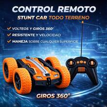 PEYMALERA Coche De Control Remoto Niños Todo Terreno Deslizante Regalo - Naranja - Ver 4
