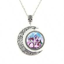 1 set tecknad flicka kombinationshalsband accessoarer, mångsidig bästsäljande anime månhänge tröjkedja, nyårs-/alla hjärtans dag-/påskpresent [slumpmässig stil] - Multifärgad - Visa 6