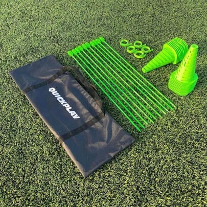 PRO Speed + Agility Set Multi-Sport Training Agility Poles Cones Speed Hurdles Soccer Tennis Crowd Barrier