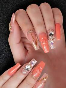 6色亚克力粉套装，裸粉色和白色高光亚克力粉套装，美甲DIY设计，6件套亚克力3D雕塑美甲延长及雕刻，专业聚合物3D亚克力美甲套装，女士/女孩礼物，持久耐用且易于使用 - 彩色 - 查看 4