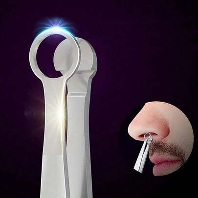Circular Nose Hair Trimmer, Nose Hair Tool, Round-Head Stainless Steel Manual Nose Hair Clipper For Trimming Nose Hair, Suitable For Both Men And Women. Universal Nose Hair Trimming Pliers, Stainless Steel Eyebrow Trimmer, With A Round Head Design, Can Be Used To Trim Hair On The Nose, Sidesburns, Eyebrows, And Body Hair Without The Need For A Mirror.