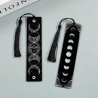 2D Symmetrical Black & White Acrylic Bookmark, Suitable As Reading Gift For Female Friends, Birthday, Graduation, Mother's Day And Daughter