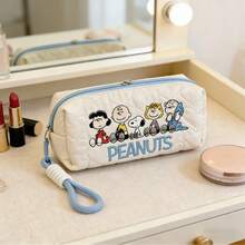 1pc New Snoopy Embroidered Pencil Case, Fashionable Multi-Functional Japanese Style Student Stationery Storage Bag, Back To School/Valentine's Day/New Year Gift, Random Design - Multicolor - View 5