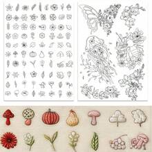 2 hojas de estabilizador de bordado pre-impreso autoadhesivo y soluble en agua no tejido para costura - 2ST-B - Ver 13