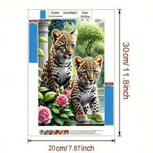 1 Set Handmade 5D DIY Diamond Painting Kit, Suitable For Home Bedroom Entrance Study Bathroom Decoration Canvas Wall Art, Holiday Gift - Multicolor - View 11