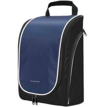 Smell Proof Shoe Cleat Bag for Travel Men - Golf Soccer Zippered Sport Shoe Carrier Bags with Ventilation and Side Pockets for Socks Tees Golf Balls; Golf Accessories Fathers Dad Day Gifts for Men - Azul - Ver 2