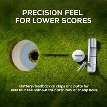 PURECORE Performance+ Distance Golf Balls Premium 3-Piece Urethane 98 Compression Extra Soft Feel Predictable Flight Balanced Spin and Consistent Distance - Blanco - Ver 7