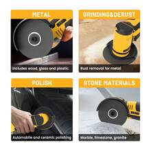 Pure Copper Motor Mini Angle Grinder 19500MAX RPM For Cutting Grinding Polishing One-Hand Operation Full Saw Blades - US A Type Plug(110-127V) - View 9
