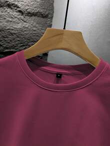 GRDR Men's Fashionable Printed Loose Short Sleeve T-Shirt | Exquisite Design | Summer Essential | Easy To Match, Showcase Your Style - Burgundy - View 5