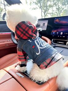 1pc Pet Clothes, European & American Style, Suitable For Small Dogs & Puppies, Cute & Comfortable Outfit - Multicolor - View 6
