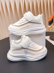 1 Pair White Children's Autumn New Baby Toddler Shoes, Girls Boys Soft Sole Sneakers, Fashionable Sports Shoes - Khaki - View 8