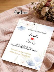 Customized Greeting Cards, Personalized Wedding Cards, Customizable Floral Invitation Cards, Bridal Shower Engagement Invitations, Wedding Party Exclusive, Personalized Wedding Invitations,Diy - Customized Greeting Cards - View 1