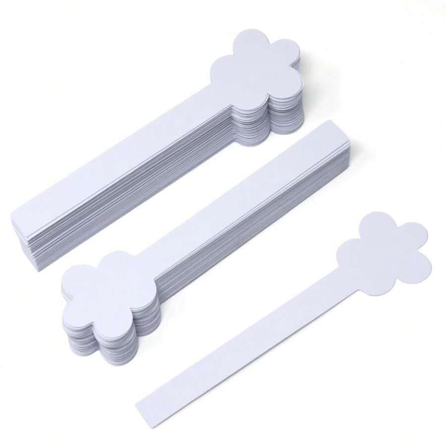 Honbay 100PCS Flower Shaped Disposable Perfume Test Strips Essential Oils Paper Test Strips Smelling Test Paper White Testing Strips Aromatherapy Fragrance Tester Strips (A) - ColorA - 查看 1