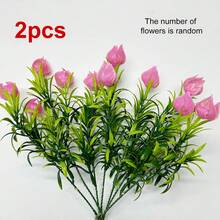 1个/2个太阳能栀子花LED灯，逼真仿真花园装饰，节日庭院装饰灯，太阳能庭院草坪LED灯，适用于庭院、露台、草坪和小径，母亲节礼物，园艺装饰 - 彩色 - 查看 16