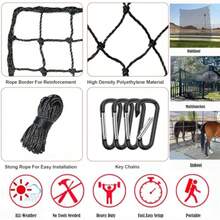 Golf NetGolf Practice Net Sports Netting Sports Practice Barrier Net Heavy Duty Ball Netting - 10x15 pies - Ver 6