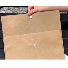 10件套，5个大号和5个小号无纺布纽扣封口收纳袋，防尘文件及杂物礼品整理袋，不含贴纸 - 套裝 - 查看 5