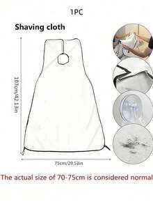 2pcs 60cm Waterproof Reusable Hairdressing Apron, Professional Hairdressing Cape For Salons, Barbers, Hair Care, Unisex Adult Home Use, Christmas Holiday Party Gift - Multicolor - View 12