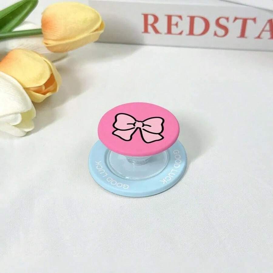 MagSafe磁吸手机支架，气囊支架，强力磁吸可拆卸支架，带可爱蝴蝶结设计 - 彩色 - 查看 1