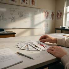 48张医学解剖学速记卡，详细讲解人体肌肉解剖结构，从肌肉起源到神经支配，便携式解剖学参考资料，护理及医学生学习资料 - 長方形 - 查看 5