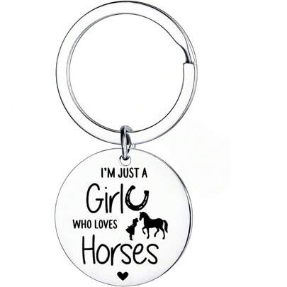 1 pezzo Portachiavi e ciondolo a forma di cavallo, regalo per gli amanti dei cavalli