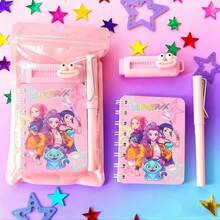 一套韩国女团文具套装，实用学生用品，奖励礼物，生日小礼物，Kpop周边商品（款式随机） - 彩色 - 查看 3