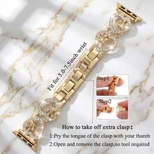 1pc Fashionable Women's Band, Compatible With 38/40/41/42/44/45/49mm Ultra/SE/Series 11/10/9/8/7/6/5/4/3/2/1, A Wonderful Gift For Loved Ones Or A Delicate Small Present (Watch Not Included, Only The Band) - Multicolor - View 4