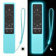 1pc Smart TV Remote Control Box Silicone, BN59-01241A, BN59-01242A, Bn59 - 01260a, BN59-01266A, BN59-01259B BN59-01259E, Remote Control Box Protective Cover, Lightweight And Child-Friendly Non-Slip, Shockproof, With Protective Cover. Glowing In The Dark, - Multicolor - View 13