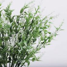 1/6/12pcs Artificial Lavender Flowers, UV-Resistant Plastic Fake Plants Shrubs For Outdoor Garden, Home Porch Decor, Indoor Home Decoration - White - View 4