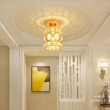1 pieza Lámpara de techo de cristal mini, accesorio de iluminación de techo moderno y minimalista para pasillo, entrada y vestíbulo, cristal de lujo, bombilla no incluida - Varios - Ver 5