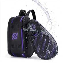 2-in-1 Detachable Pickleball and Padel Bag for Men Women Thermal Foil Insulated Racket Compartment Outdoor and Gym - Negro Azul - Ver 6