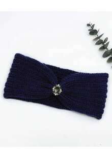 Gestricktes Stirnband für Herbst/Winter, atmungsaktives Yoga-Sport Haarband - Verschiedenfarbig - Übersicht 4