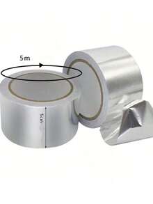 1 Roll 5M Waterproof Sealing Tape, Aluminum Foil Adhesive Tape, Suitable For Sink, Countertop, Toilet, Bathroom, Kitchen. Super Sticky Waterproof Tape - Can Be Used Indoors And Outdoors, No Residue. Aluminum Foil Tape, Sealing Strip, Self-Adhesive, Heavy Duty Waterproof Tape, Adhesive - Super Sticky, Reusable, Versatile - Essential For Home - Silver - View 9