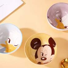 4.8 Inch Disney Mickey Mouse Embossed Rice Bowl, High Quality Cartoon Small Bowl For Home & Kids - Multicolor - View 5