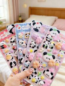 柔软可爱的造型贴纸，创意3D动物装饰贴纸，减压捏捏贴纸，非常适合贴在笔记本电脑、水瓶、记事本上，也是送给朋友、生日、节日和庆祝活动的绝佳礼物。 - 貓熊 - 查看 2