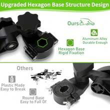 Heavy Duty Golf Push Cart Umbrella Holder Upgraded Aluminium Alloy Base Ultra Windproof Universal Umbrella Stand for Electric Lawn Mower Stroller Wheelchair Mobility Scooter Beach Chair - Extensión - Ver 4